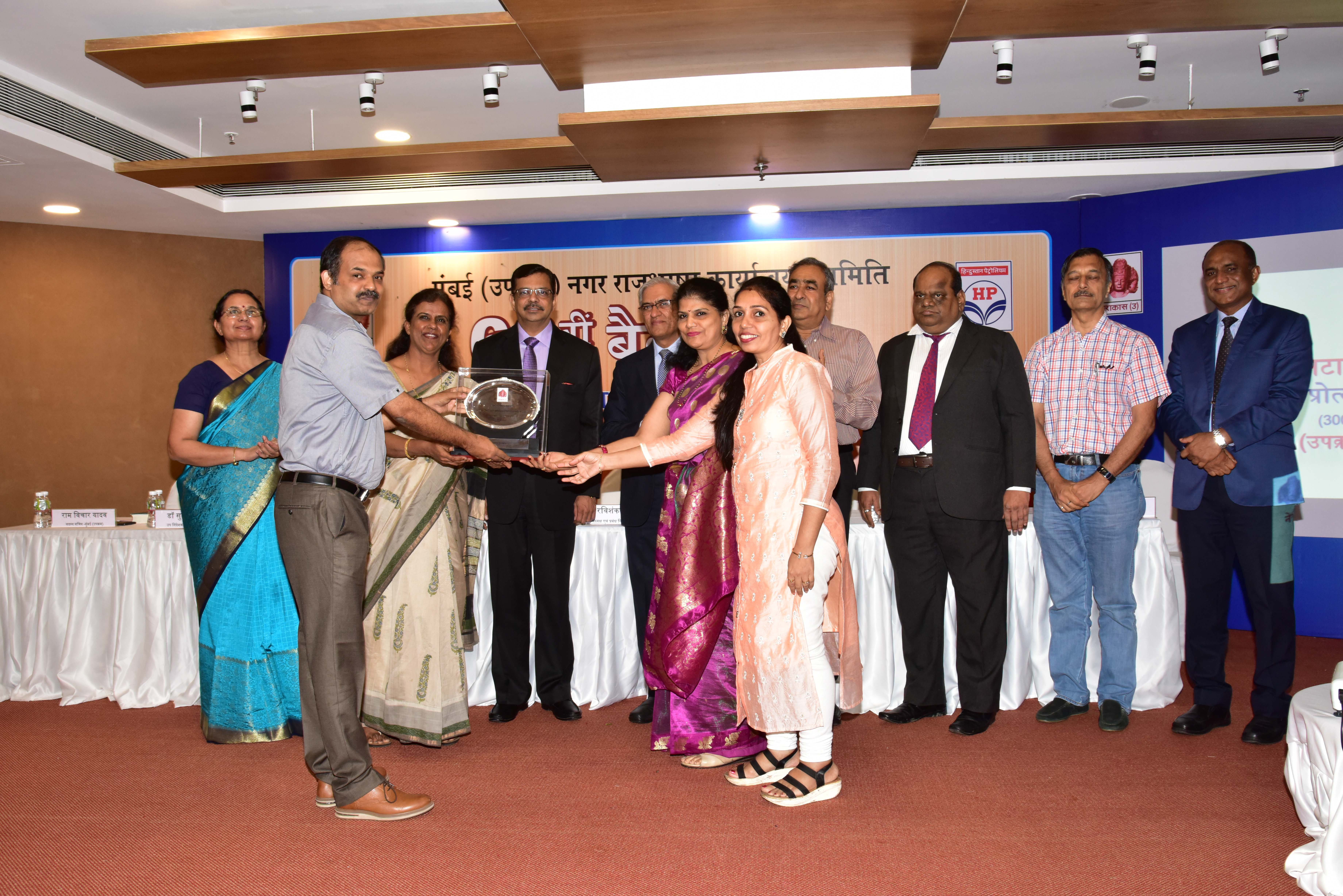 TOLIC 2018-19 : Western Regional Office, Mumbai, NTC Ltd has received the award of the TOLIC for the year 2018-19. This award belongs to all the workers / employees of the corporation and the official category. This award was received by Chief General Manager/Office-In-Charge Sh. Manoj Kumar and Rajbhasha Incharge Smt. Manali R. Sansare.